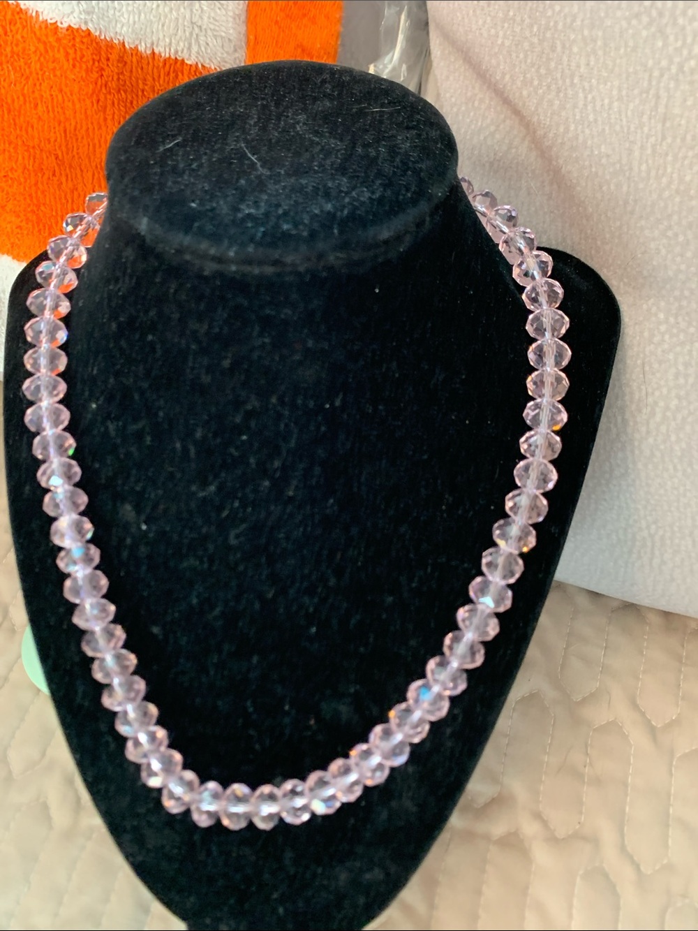 Elegant Pink Crystal Necklace - Women Jewelry
